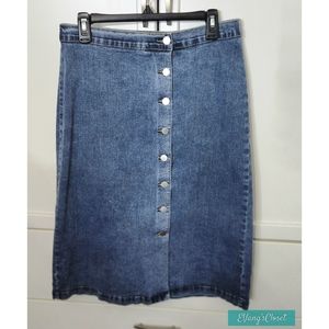 Denim Midi Skirt